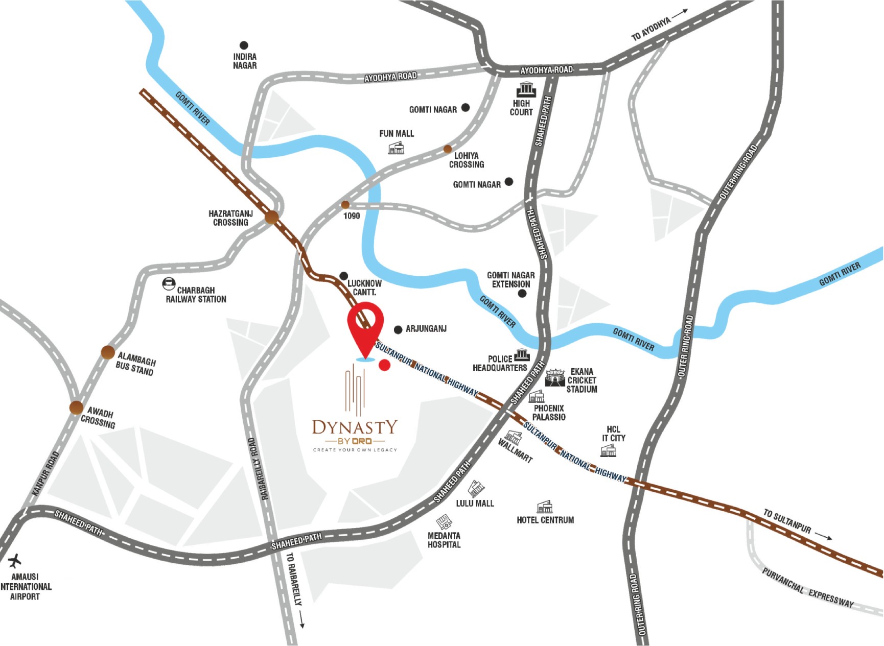 Oro Dynasty Location Map
